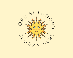 Happy Sun Shine logo design