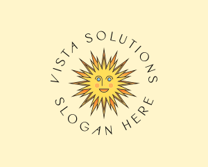 Happy Sun Shine logo design