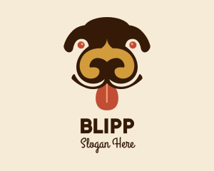 Happy Puppy Face  Logo