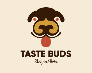 Happy Puppy Face  logo design