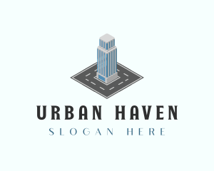 Urban Highrise Building logo design