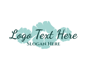 Teal - Floral Beauty Salon logo design
