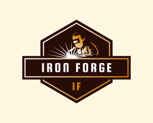 Industrial Welder Fabrication logo design