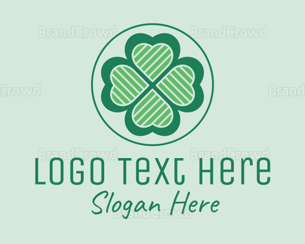 Heart Clover Leaf Logo