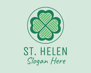 Heart Clover Leaf logo design