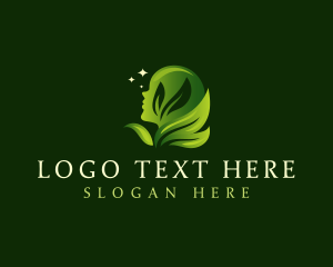 Natural - Mental Health Leaf Wellness logo design