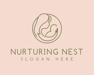 Minimalist Mother Care logo design