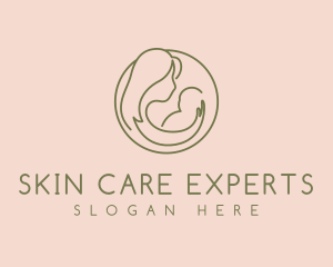 Minimalist Mother Care logo design