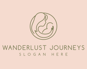 Pregnant - Minimalist Mother Care logo design