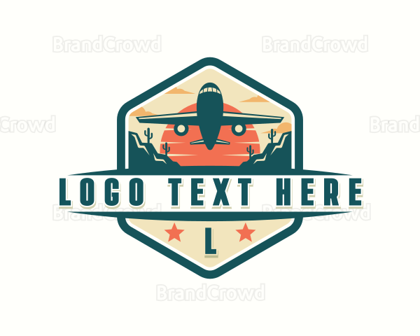 Airplane Travel Tour Vacation Logo