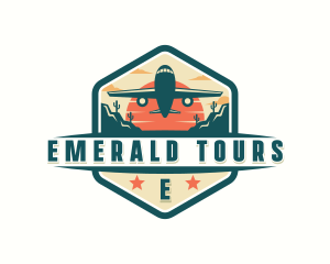 Airplane Travel Tour Vacation logo design