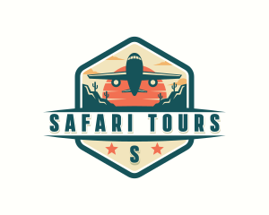 Airplane Travel Tour Vacation logo design