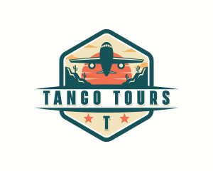 Airplane Travel Tour Vacation logo design