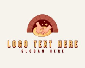 Baker - Pizza Dough Oven logo design