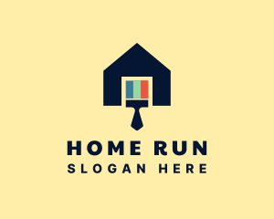 Home Paint Renovation logo design