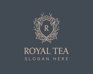 Royal Shield Leaves logo design