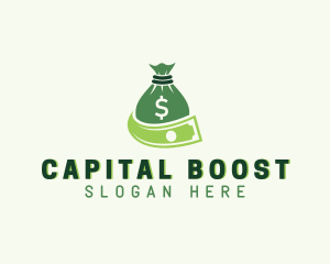 Loan - Dollar Money Bag logo design