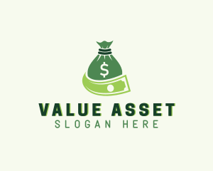 Dollar Money Bag logo design