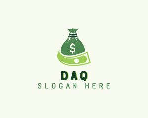 Bank - Dollar Money Bag logo design