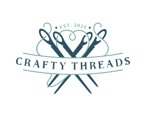 Needle Thread Sewing logo design