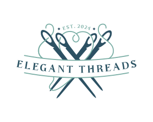 Needle Thread Sewing logo design