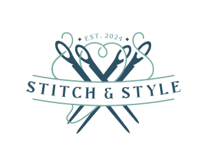 Needle Thread Sewing logo design