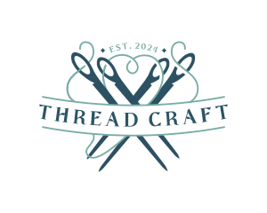 Needle Thread Sewing logo design