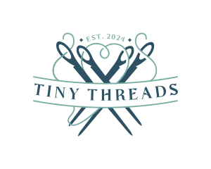 Needle Thread Sewing logo design