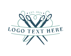 Needle Thread Sewing Logo