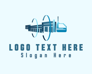 Logistics - Truck Speed Orbit logo design