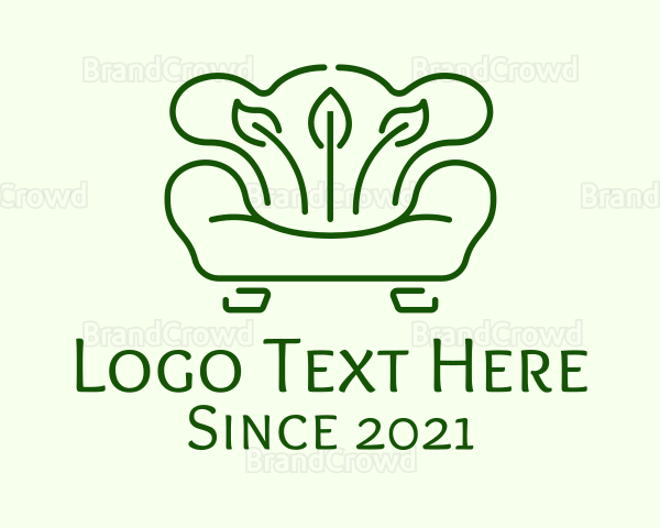 Leafy Sofa Furniture Logo