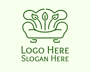 Leafy Sofa Furniture Logo