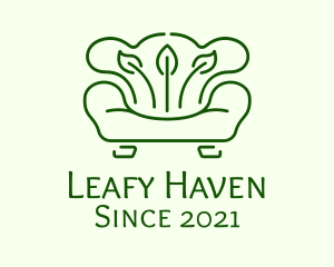 Leafy Sofa Furniture logo design