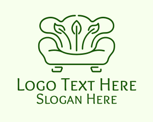 Leafy Sofa Furniture Logo