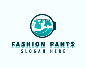 Laundry Clothes Washing logo design