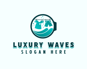 Laundry Clothes Washing logo design