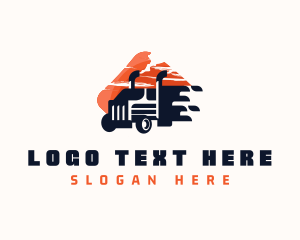 Truck - Trucking Cargo Haulage logo design