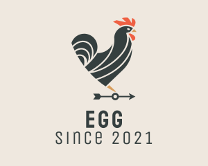 Organic Products - Rooster Weather Vane logo design