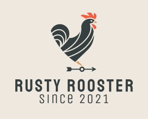 Rooster Weather Vane  logo design