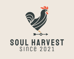 Rooster Weather Vane  logo design