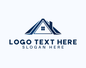Architecture - House Roof Contractor logo design