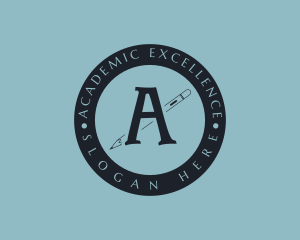 Scholarship - School Writer Author logo design
