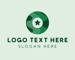 Camouflage - Military Letter O logo design