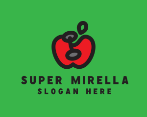 Dumbbell Apple Gym Logo