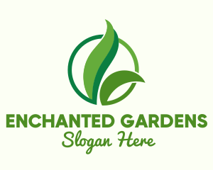 Green Natural Grass logo design