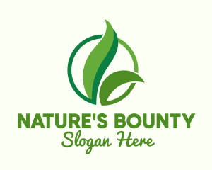 Green Natural Grass logo design