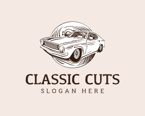 Classic Vintage Retro Car logo design