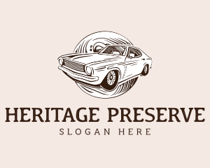 Classic Vintage Retro Car logo design