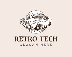 Classic Vintage Retro Car logo design