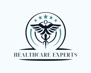 Star Wings Medical Physician logo design